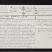 Ulva, Cille Mhic Eoghainn, NM33NE 1, Ordnance Survey index card, page number 1, Recto