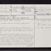 Mull, Crackaig, NM34NE 2, Ordnance Survey index card, page number 1, Recto