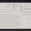 Dun Aisgain, Mull, NM34NE 8, Ordnance Survey index card, page number 1, Recto