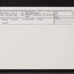 Tobar Ninian, Kilninian, Mull, NM34NE 13, Ordnance Survey index card, Recto