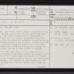 Ulva, Dun Ban, NM34SE 1, Ordnance Survey index card, page number 1, Recto