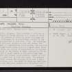 Mull, Calgary, Cruach Sleibhe, NM35SE 26, Ordnance Survey index card, page number 1, Recto