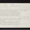Rum, Harris, NM39NW 3, Ordnance Survey index card, page number 1, Recto