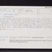 Rum, Glen Dibidil, NM39SE 7, Ordnance Survey index card, Recto