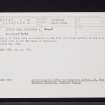 Rum, Inbhir Ghil, Ruinsival 3, NM39SW 4, Ordnance Survey index card, Recto