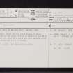Burg, Port Na Croise, NM42NW 2, Ordnance Survey index card, page number 1, Recto