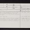 Dishig, Mull, NM43NE 3, Ordnance Survey index card, page number 1, Recto