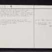 Dun Urgadul, Mull, NM45NE 1, Ordnance Survey index card, page number 2, Verso
