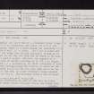 Dun Urgadul, Mull, NM45NE 1, Ordnance Survey index card, page number 1, Recto