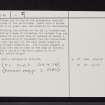 Mull, Mingary, Dun Ban, NM45NW 4, Ordnance Survey index card, page number 2, Verso