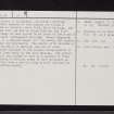 Mull, Dervaig, Kilmore Parish Church, NM45SW 11, Ordnance Survey index card, page number 2, Verso