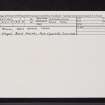 Muck, A'Chill, NM47NW 1, Ordnance Survey index card, Recto
