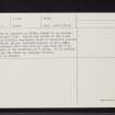 Muck, A'Chill, NM47NW 1, Ordnance Survey index card, page number 2, Verso