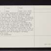 Muck, Caisteal An Duin Bhain, NM47NW 2, Ordnance Survey index card, page number 2, Recto