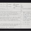 Eigg, Kildonnan, NM48NE 21, Ordnance Survey index card, page number 1, Recto