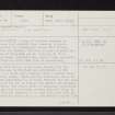 Eigg, Lochan Nighean Dughaill, NM48NE 26, Ordnance Survey index card, page number 1, Recto