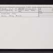 Eigg, Kildonnan, NM48SE 2, Ordnance Survey index card, Recto
