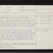 Eigg, Galmisdale, NM48SE 5, Ordnance Survey index card, Recto