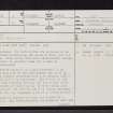 Killundine, NM54NE 2, Ordnance Survey index card, page number 1, Recto