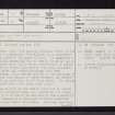 Caisteal Nan Con, NM54NE 3, Ordnance Survey index card, page number 1, Recto