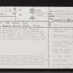 Mull, Salen, Salen Free Church, NM54SE 8, Ordnance Survey index card, page number 1, Recto