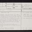 Mull, Lochbuie, NM62NW 1, Ordnance Survey index card, page number 1, Recto
