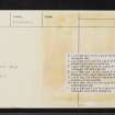 Mull, Lochbuie, NM62NW 1, Ordnance Survey index card, page number 2, Verso