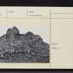 Ardtornish Castle, NM64SE 1, Ordnance Survey index card, page number 1, Recto