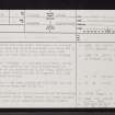 Loch Sunart, Risga, NM66SW 3, Ordnance Survey index card, page number 1, Recto
