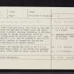 Shuna, NM70NE 10, Ordnance Survey index card, Recto
