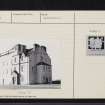 Craignish Castle, NM70SE 1, Ordnance Survey index card, Recto
