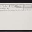 Seil, Kilbrandon, NM71NE 2, Ordnance Survey index card, Recto