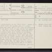 Luing, Ballycastle, NM71SE 1, Ordnance Survey index card, page number 1, Recto