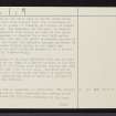 Luing, Ballycastle, NM71SE 1, Ordnance Survey index card, page number 2, Verso