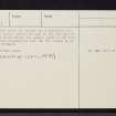 Luing, Ballycastle, NM71SE 1, Ordnance Survey index card, page number 3, Recto