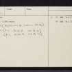 Leccamore, Luing, NM71SE 2, Ordnance Survey index card, page number 4, Verso