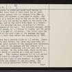 Leccamore, Luing, NM71SE 2, Ordnance Survey index card, page number 2, Verso