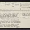 Torsa, Caisteal Nan Con, NM71SE 3, Ordnance Survey index card, page number 1, Recto