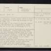 Eilean Na H-Eaglaise, Seil Sound, NM71SE 6, Ordnance Survey index card, page number 1, Recto