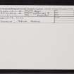 Luing, Ardinamir, NM71SE 14, Ordnance Survey index card, Recto