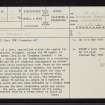 Losgann Larnach, NM72SE 1, Ordnance Survey index card, page number 1, Recto