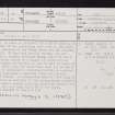 Acharn, NM75SW 2, Ordnance Survey index card, page number 1, Recto