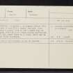 'Achtidonile', Glean Geal, NM75SW 4, Ordnance Survey index card, Recto