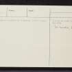 Glen Domhain, NM80NE 1, Ordnance Survey index card, page number 2, Verso