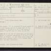 Barravullin, NM80NW 2, Ordnance Survey index card, page number 1, Recto