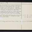 Ederline, Loch Awe, NM80SE 18, Ordnance Survey index card, page number 2, Verso