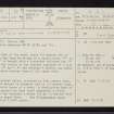 Glennan 1, NM80SE 30, Ordnance Survey index card, page number 1, Recto