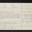 Torran, NM80SE 37, Ordnance Survey index card, Recto