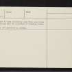 Ford, NM80SE 42, Ordnance Survey index card, page number 2, Verso