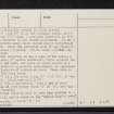 Kintraw, NM80SW 1, Ordnance Survey index card, page number 3, Recto